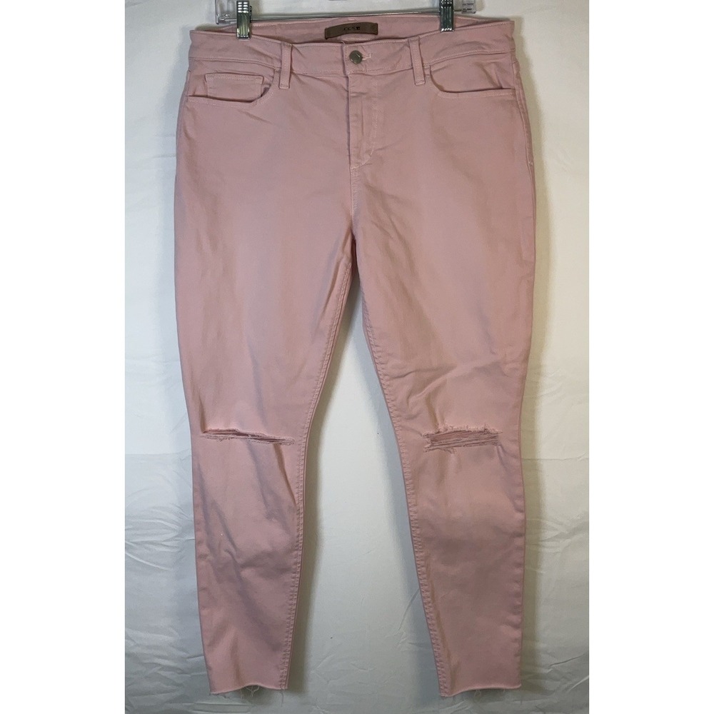 NWOT Joe's Jeans Flawless The Icon Mid Rise Skinny Ankle Jeans Pink - 34" X 28"